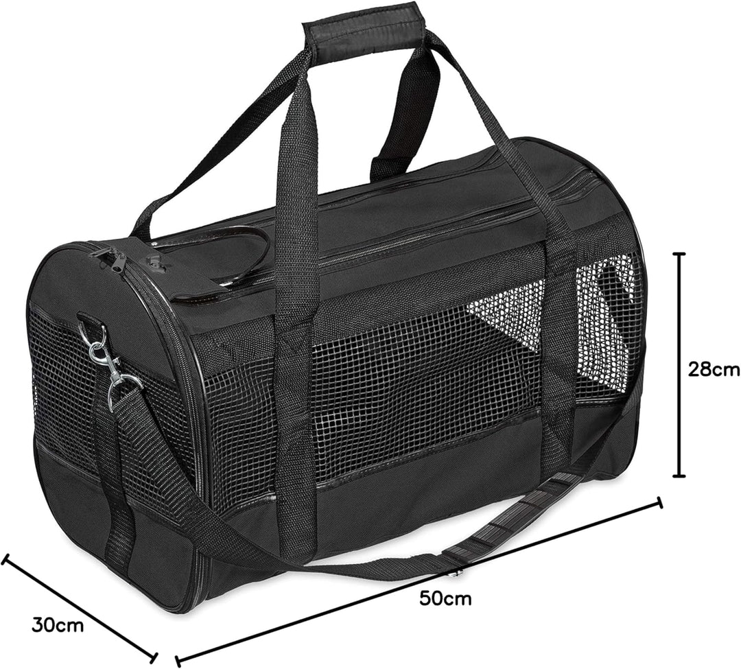 Karlie Tragetasche Divina L: 50 cm B: 28 cm H: 30 cm schwarz schwarz L 50 x B 28 x H 30 cm, schwarz