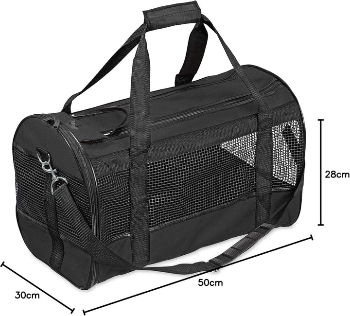 Karlie Tragetasche Divina L: 50 cm B: 28 cm H: 30 cm schwarz schwarz L 50 x B 28 x H 30 cm, schwarz