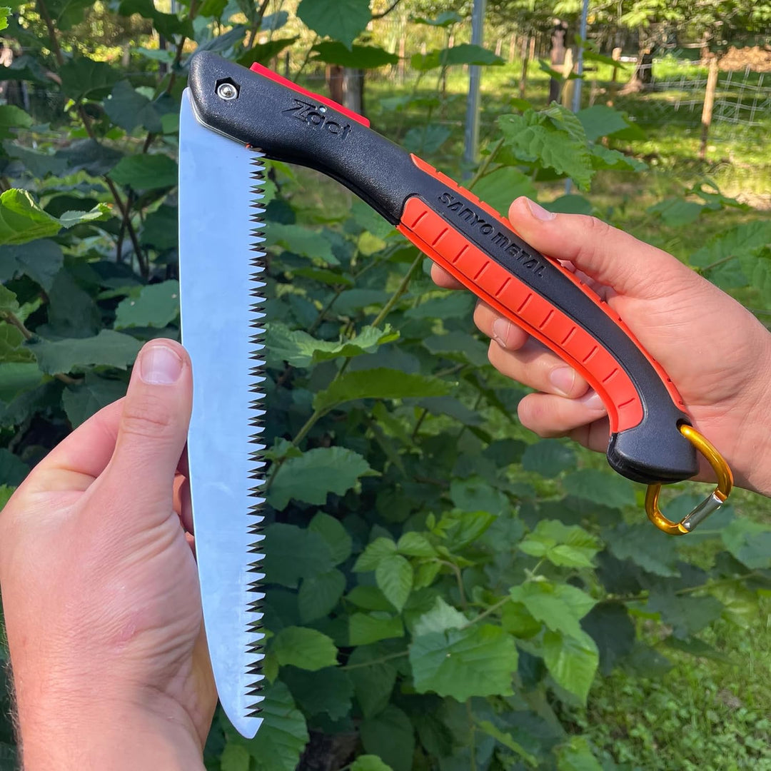 Klappsäge ZACT FS 2400 - Profi-Gartensäge aus japanischem Carbonstahl - Astsäge für Sträucher, Äste
