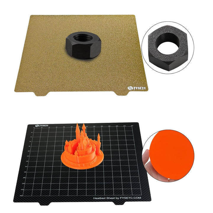 BCZAMD 310 x 310 mm 3D Printer Platform 2022 Upgrade JanusBPS-PET Building Plate Powder GD PEI + PET