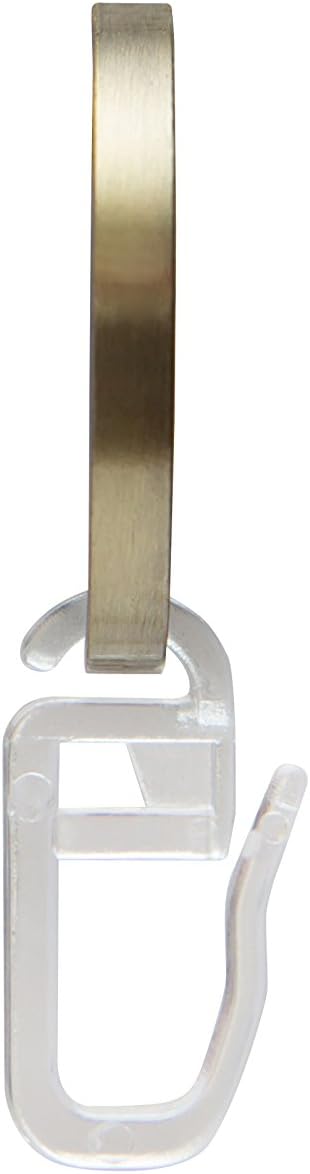 Garduna 100 FLACHRINGE | Messing-antik | Set à 100 Stück | Metall - mit Gleiteinlage | für Ø16 & Ø20