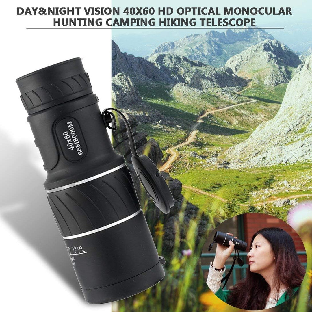 Teleskop Panda Tag und Nacht 40x60 HD optische Monokular Jagd Camping Wandern im Freien Teleskop