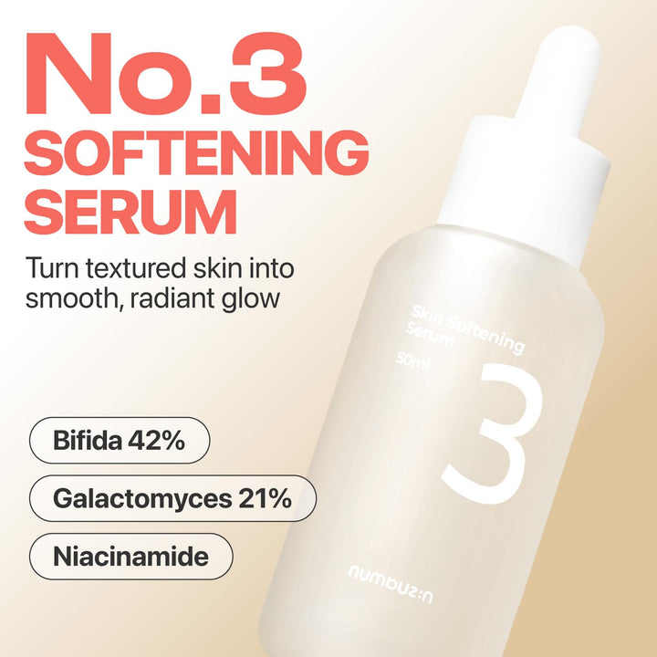 numbuzin Nr. 3 Hauterweichendes Serum 1,69 fl oz / 50 ml | CPNP, Korean Skincare, Bifida, Galactomyc