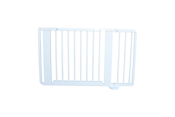 Absperrgitter Türschutzgitter Treppenschutzgitter 119 bis 368 cm massiv Weiss (119cm) 119 cm (1er Pa