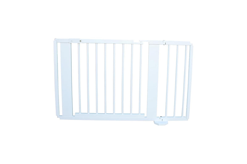 Absperrgitter Türschutzgitter Treppenschutzgitter 119 bis 368 cm massiv Weiss (119cm) 119 cm (1er Pa
