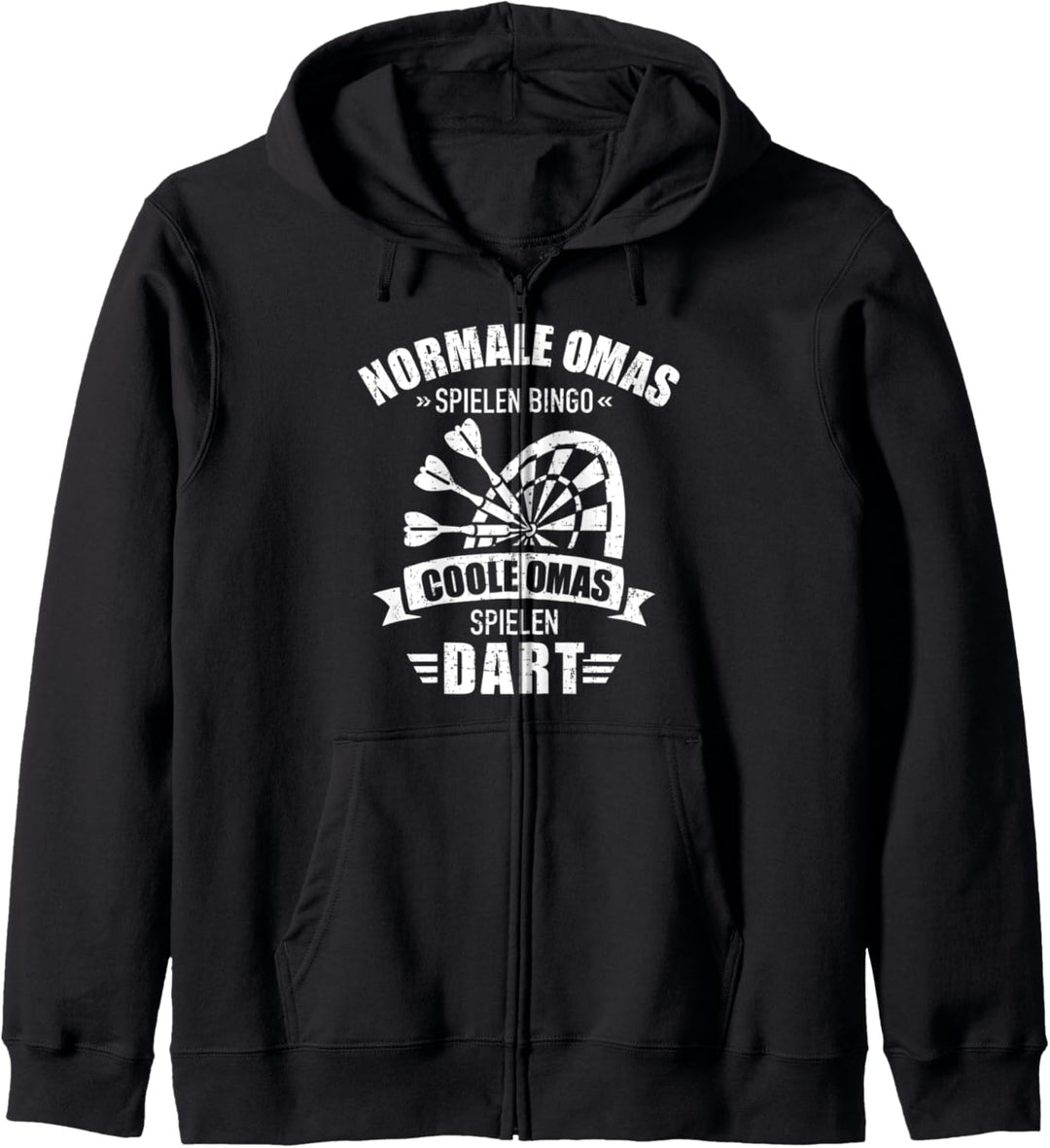Coole Omas spielen Dart Spruch für Dartspieler Kapuzenjacke
