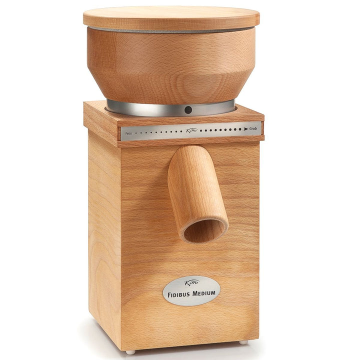 KoMo Fidibus 21 Getreidemühle (250 Watt , Holz) - Heute Mehl für den Kuchen, morgen für Pizza oder S