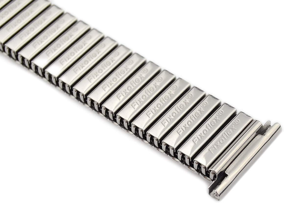 Rowi 18mm Fixoflex S Zugband L316 Edelstahl Uhrenarmband Made in Germany