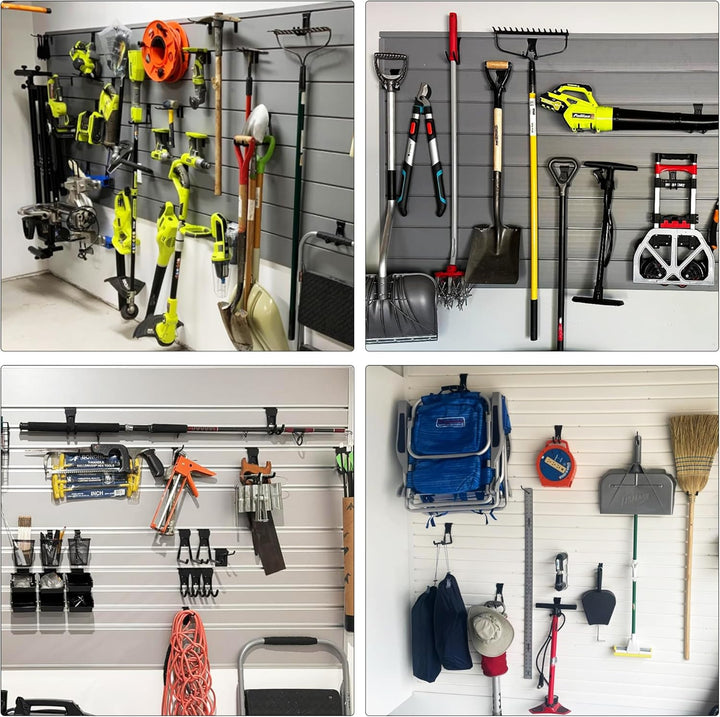 3-H Slatwall Zubehör, Slatwall Hooks & Hangers Multi Sizes, Slat Wall Heavy Duty Hanging Hooks Garag
