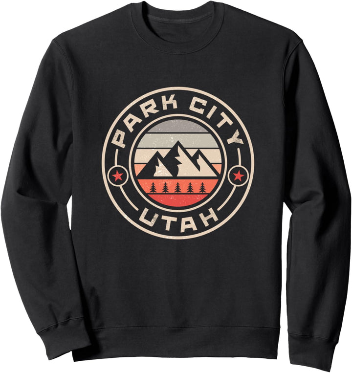 Park City Utah Skiing Snowboarding trendy lodge shirt Sweatshirt