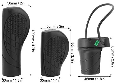 Alomejor Scooter Half Twist Gasgriff mit Wasserdichtem Gelenk für E-Bike Scooter Modifiziertes Zubeh