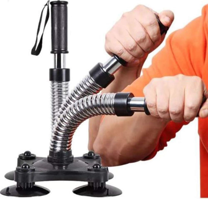 Handgelenk und Krafttrainer, Handgreifer Set mit Power Steel Arm, Federstruktur, Widerstand, Sportbe