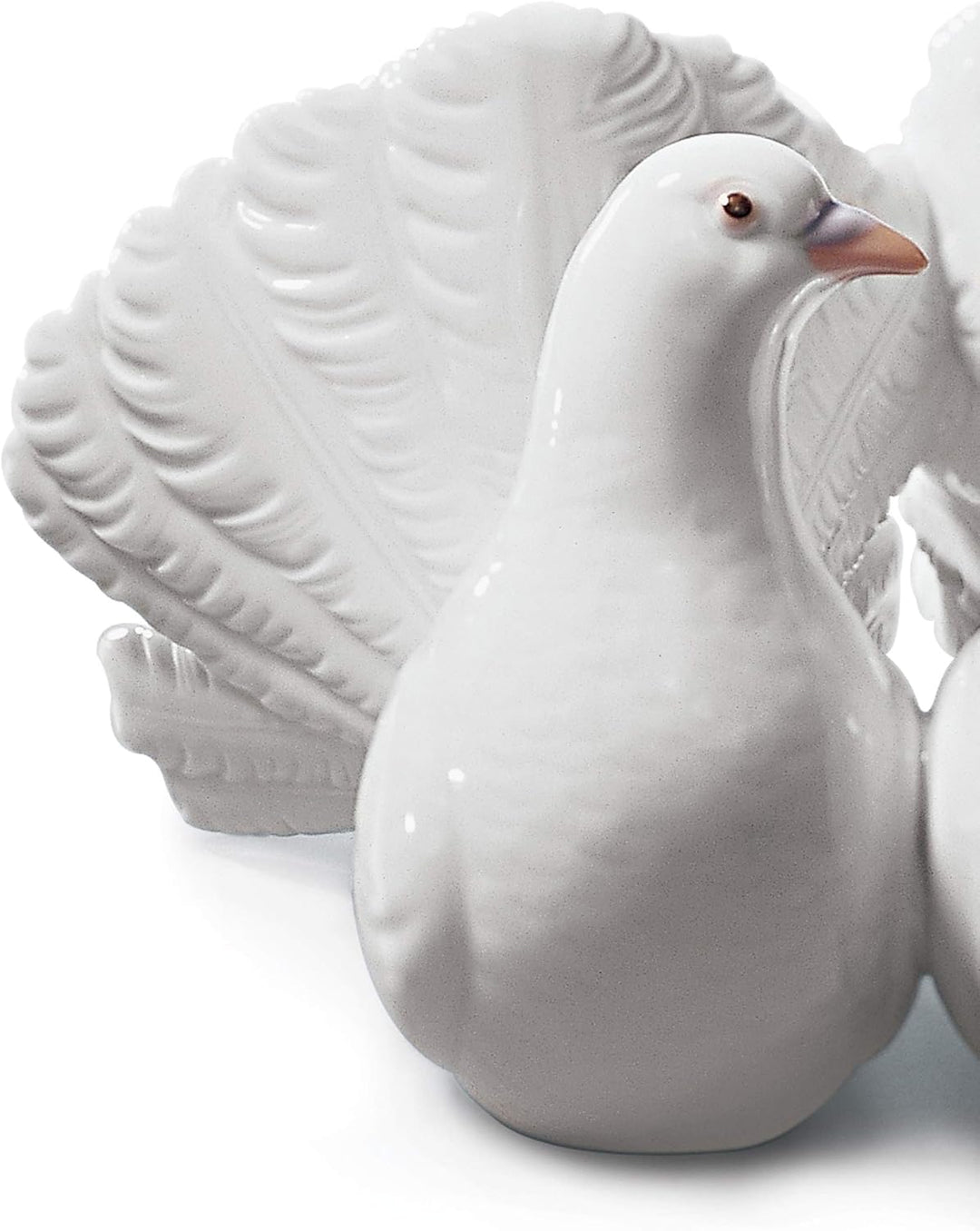 LLADRÓ Figur Taubenpaar. Tauben. Porzellan.