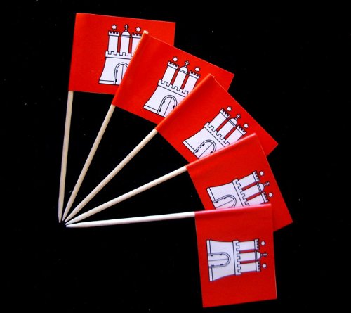 Everflag Zahnstocher : Hamburg 1000er Packung Menge-4: 1000er Packung, Menge-4: 1000er Packung