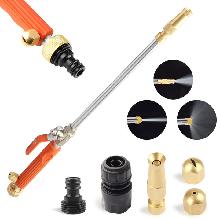 Jet Hochdruck-Hochdruckreiniger, Tragbare Hydrojet Hochdruckreiniger Gartenschlauch Ende, Glasfenste