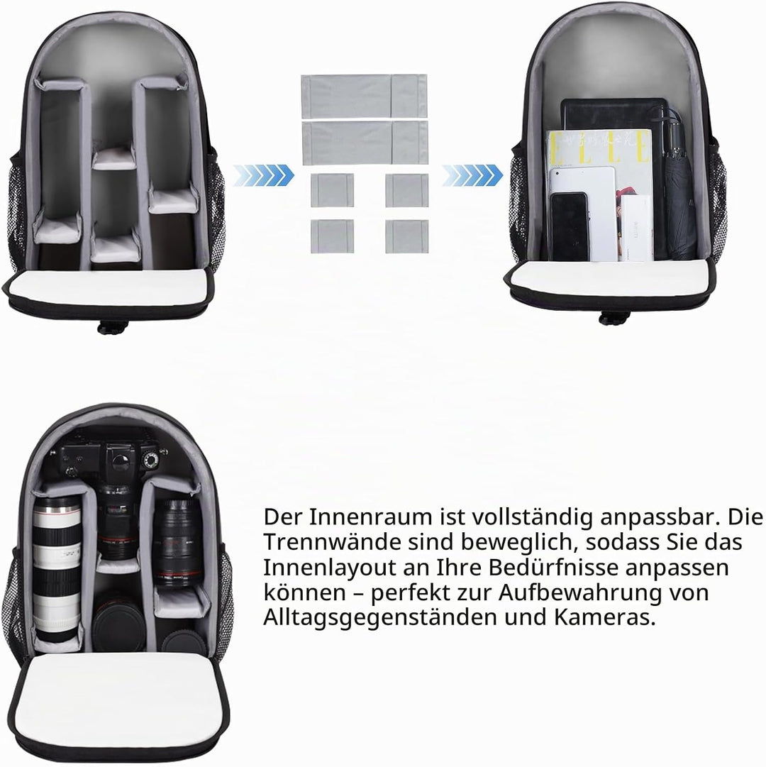 Kamerarucksack Kameratasche Spiegelreflex Klein Leicht Fotorucksack Kamera Rucksack für DSLR SLR und