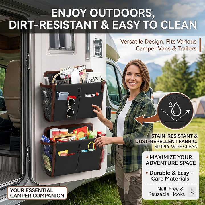 Wohnmobil Camping Organizer, Faltbarer Schuhorganizer, Tür Organizer Hängend Selbstklebend Hängeorga