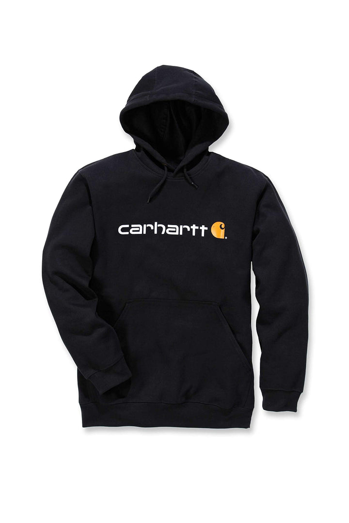 Carhartt Herren-Sweatshirt mit charakteristischem Logo und Kapuze, mittelschwer XS Schwarz, XS Schwa