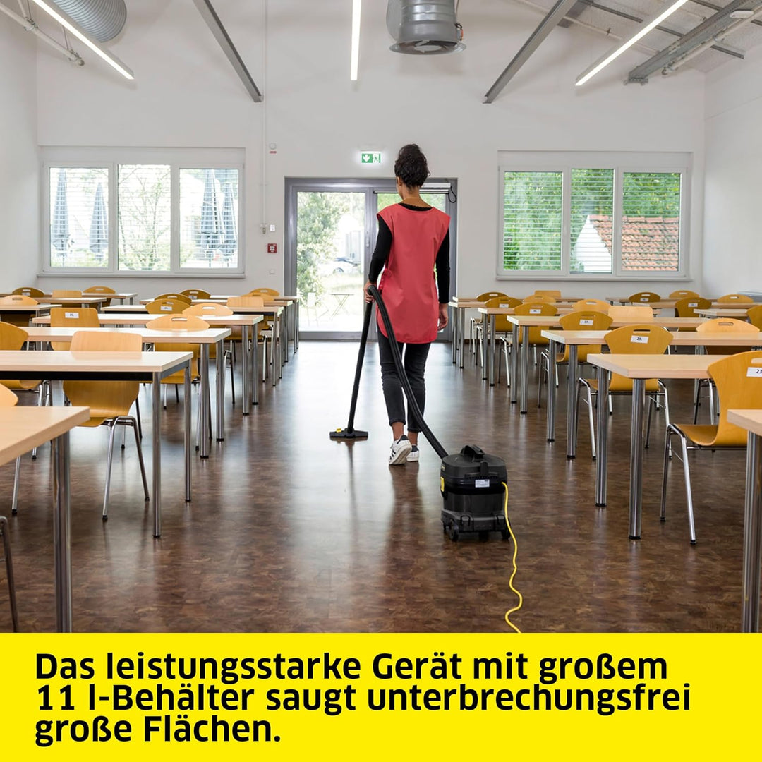 Kärcher Sauger T 11/1 Classic HEPA Re!Plast, leichter Staubsauger, Behälter: 11 l, Leistung: 850 W,