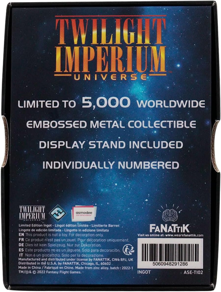 FaNaTtik Twilight Imperium Limited Edition The Federation of Sol Sammlerstück Metallbarren