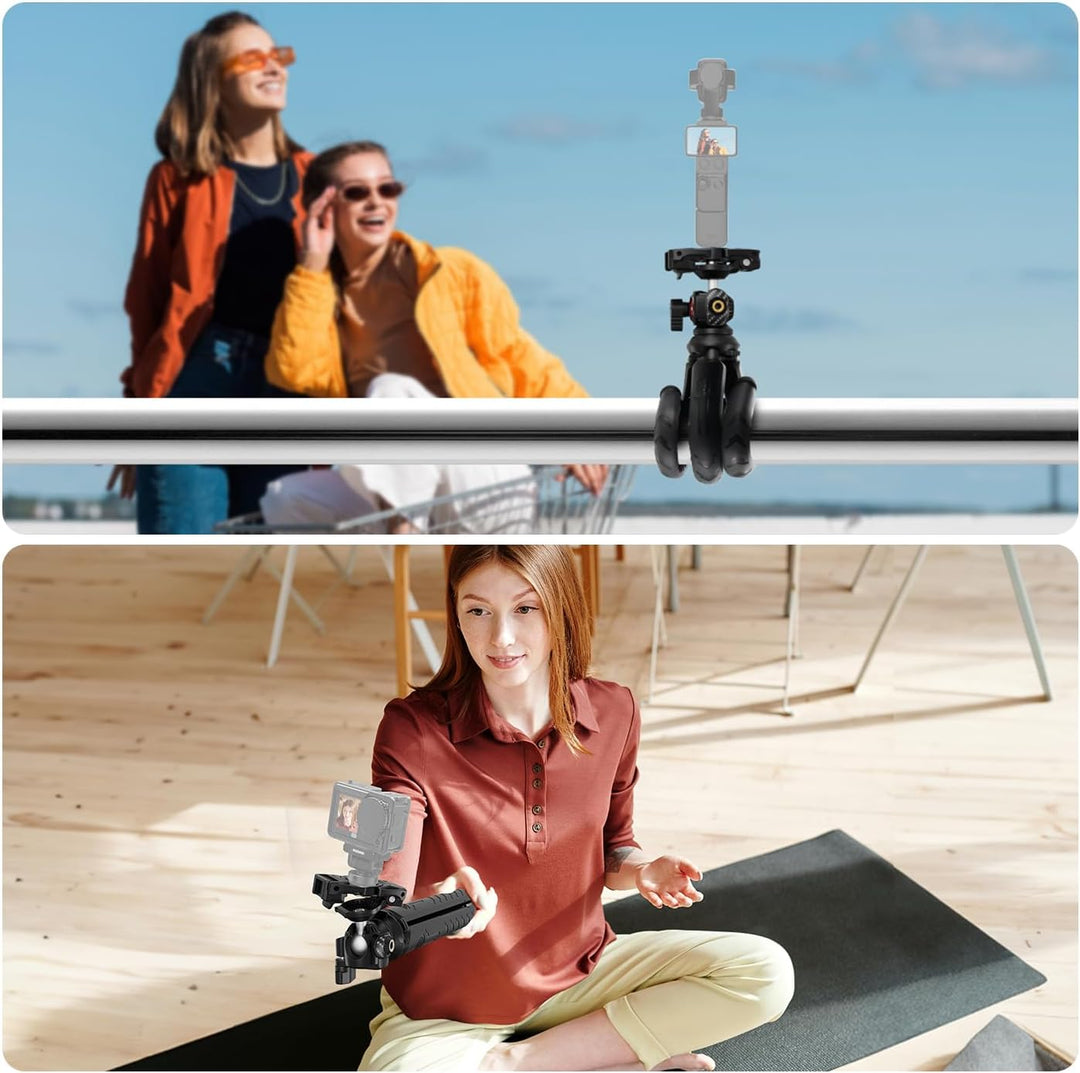 NEEWER Handy Stativ Mini Tripod Flexible mit Fernbedienung, Halterung Smartphone Vlog Selfie Stock,