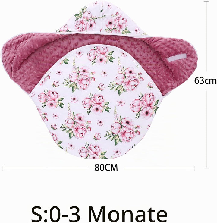 Einschlagdecke Babyschale für Universal Fusssack Babydecke Baumwolle Baby Pucksack für Kinderwagen A