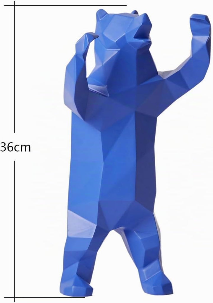 NENBOLEC Modern Skulptur Arts Bär Dekor Figuren Tier Statue Geschenk Wohnzimmer Kunst Polyresin Orna