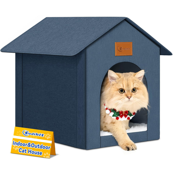 Siedihit Outdoor-Katzenhaus, wilde Katze, wasserdichtes Katzenhaus für Outdoor/Indoor-Katzen, isolie