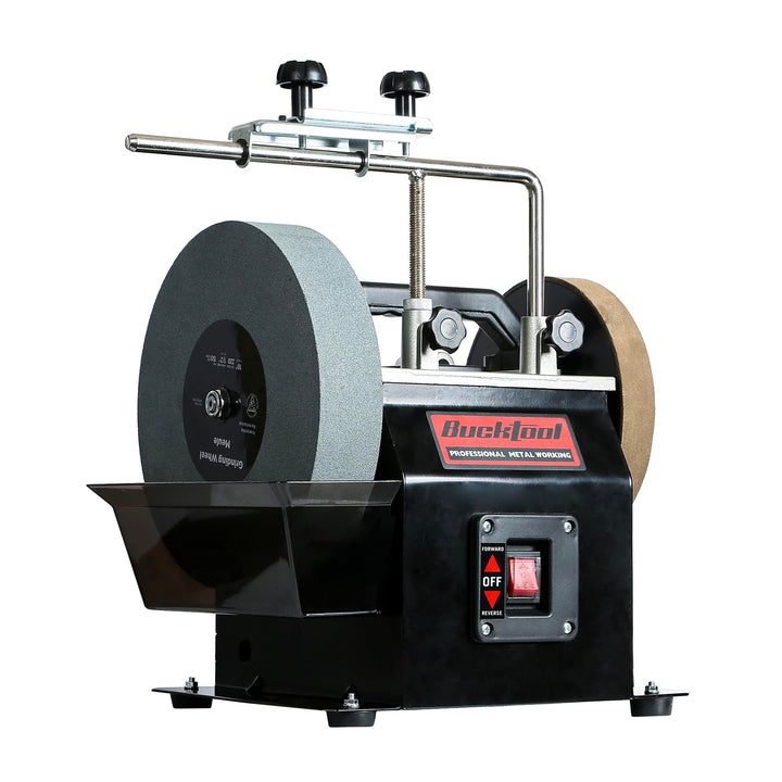 Bucktool 250mm elektrischer Nassschleifstein-Schleifer Water Cooled Sharpener, 180W Schärf- und Abzi