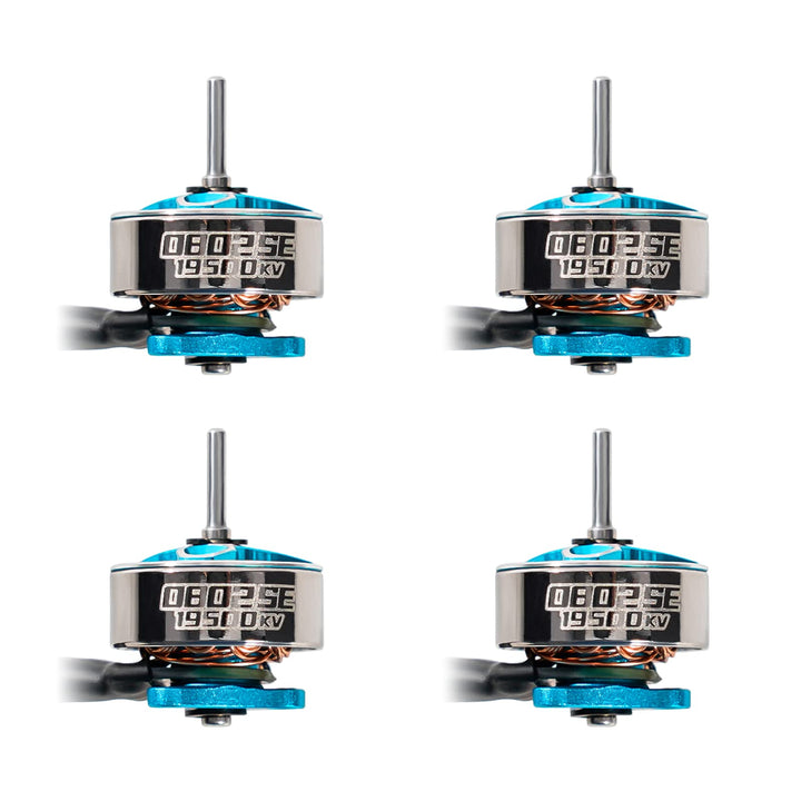 BETAFPV 4pcs 0802SE 19500KV 1S Brushless Motor Ultralight Weight 1S FPV RC Motor Compatible for 65/7