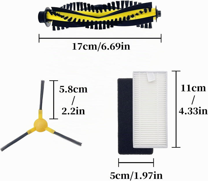 Ersatzteile Zubehör für Tesvor X500 Pro M1 M2 T8 Neatsvor X500/600 Pro Roboter Staubsauger Saugrobot