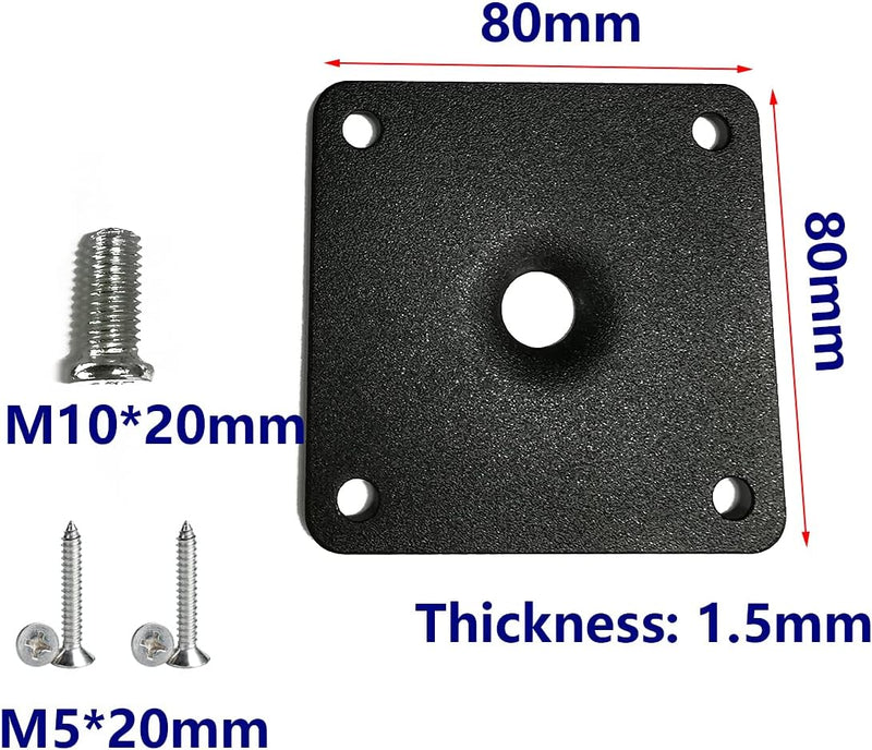Qrity 4X Tischbein, Füsse für Möbel, Möbelfüsse Verstellbar (Gesamt: 550-570mm, Dia: 60mm), Tischbei