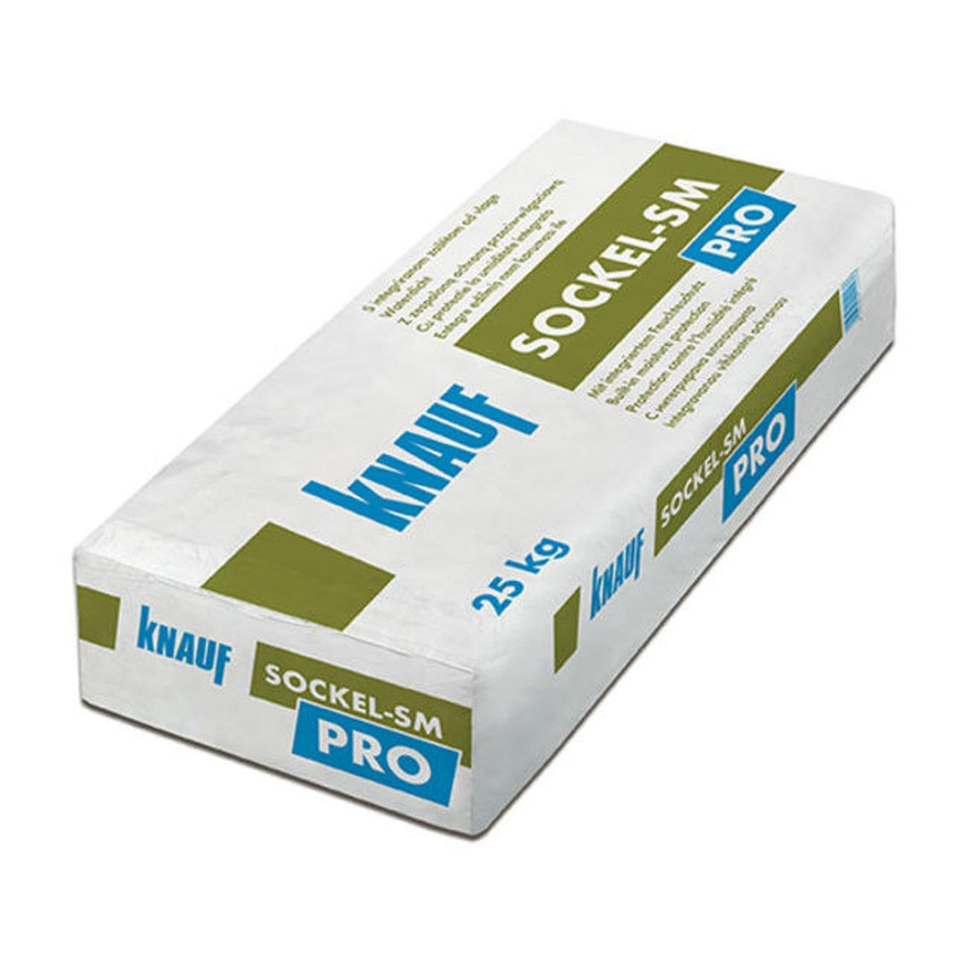 Knauf PALETTE Sockel-SM Pro Klebe-, Armiermörtel & Oberputz mit Feuchteschutz für Sockelbereich, 25