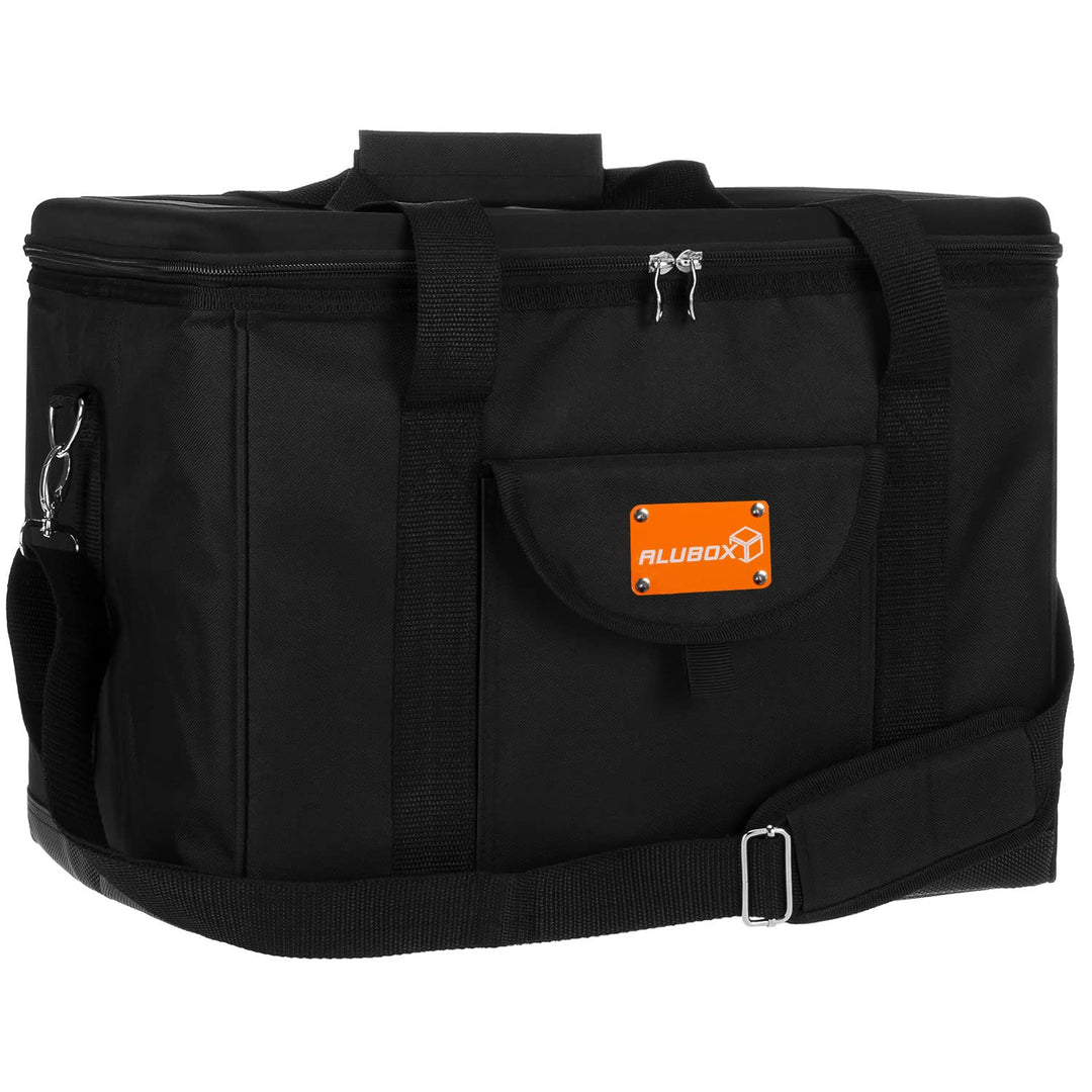 ALUBOX Picknick Kühltasche XL Black Edition 40 Liter Isoliertasche Picknicktasche Polyester schwarz