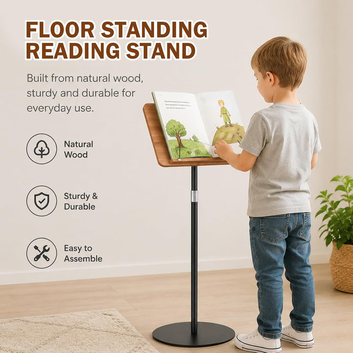 Laptop Stand with Angle 90-130 cm Adjustable Boden-Leseständer 2 in 1