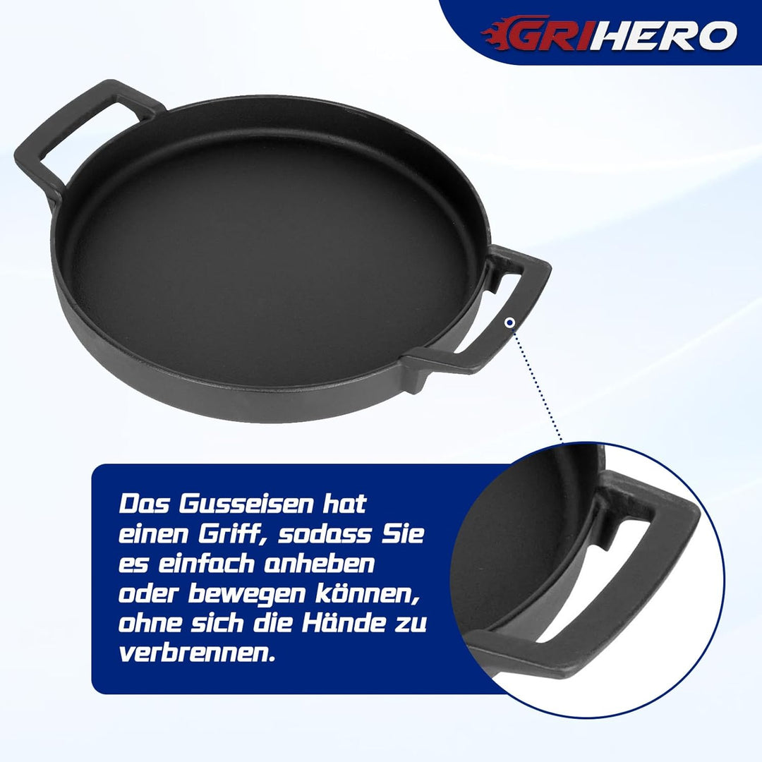 Gusseisen Switch Grid Grillpfanne für Enders mit Rost-in-Rost System, für Enders Monroe, Boston, Chi