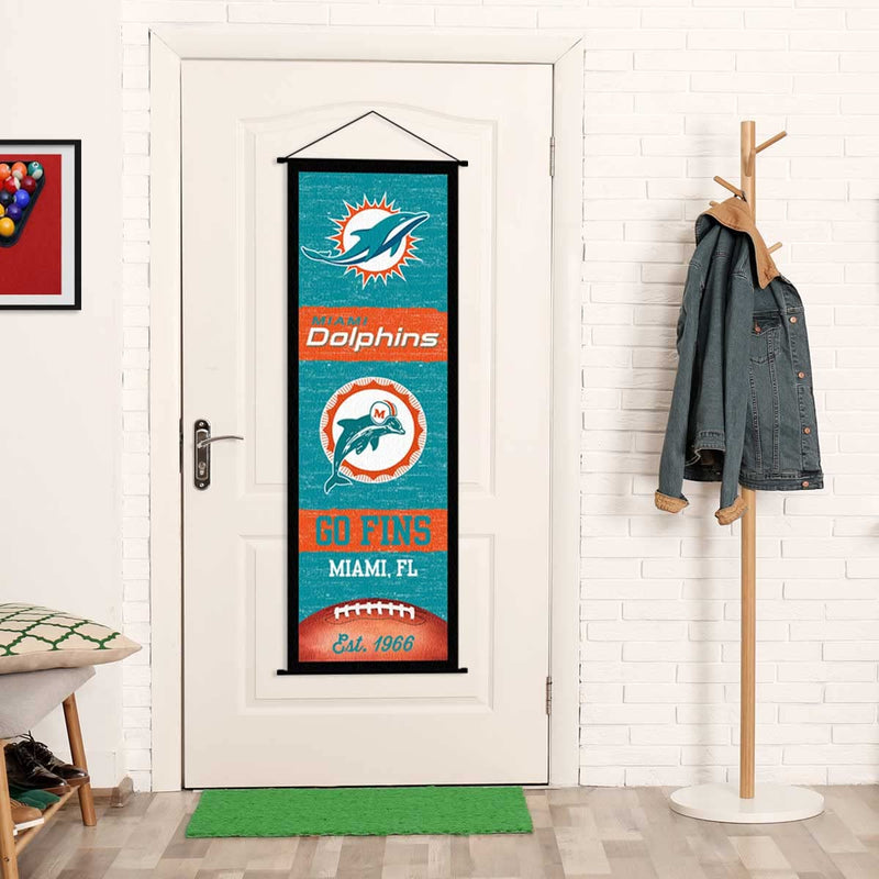 Miami Dolphins Banner and Scroll Sign