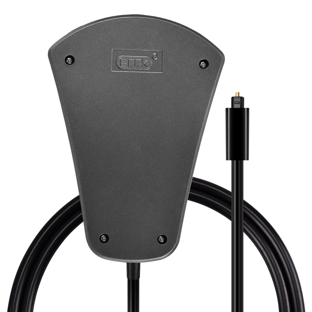 EMK Toslink Optischer Splitter 1x3, 3-Wege Digital Audio Verteiler mit Manuell Schalter, Kompatibel