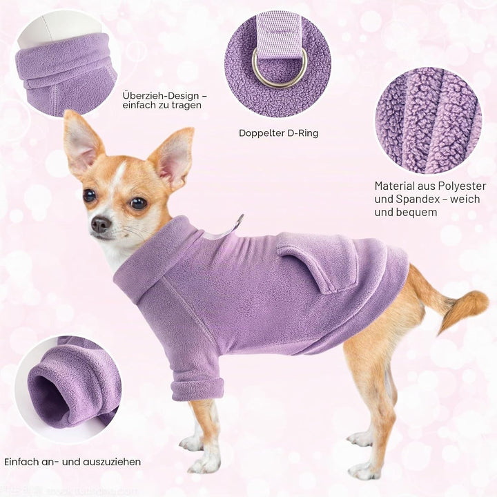 Mosukoirl Hundepullover Hund Hoodie Haustier Warme Mäntel Baumwolle Sweatshirts Hund Kleidung mit Ta