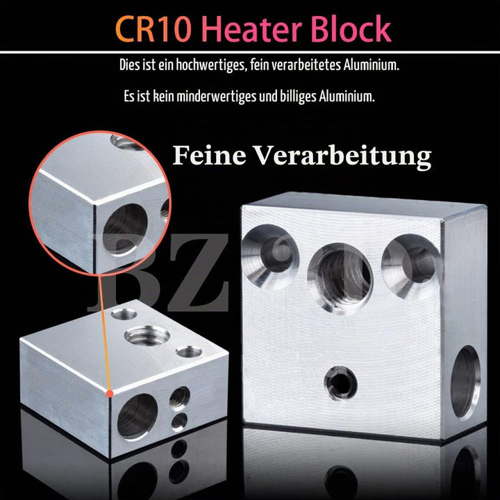 BZ 3D Ender 3 All Metal Hotend Upgrade,Heatbreak Titanlegierung,MK8 Gehärtetem Stahl Düse 0.4mm für
