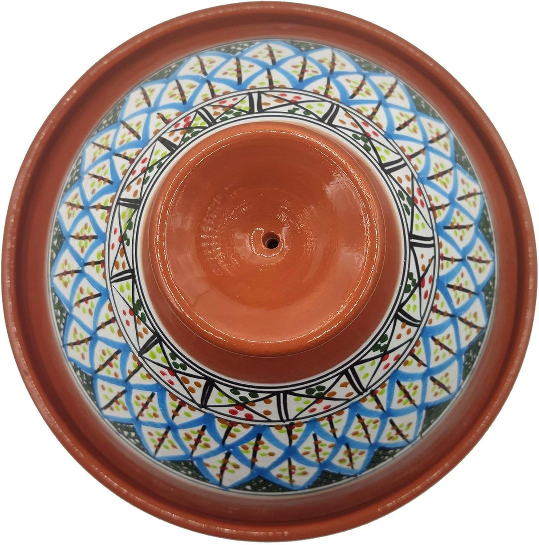 Tajine Terracotta-Topf Ethnischer Teller Marokkanisch Tunesisch XL 32 cm 2910201102