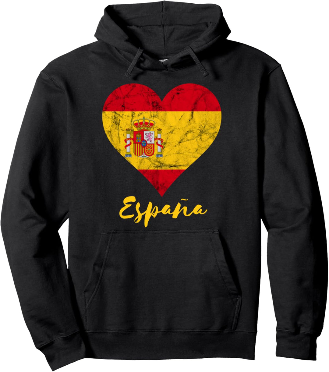 Espana Herz Spanien Urlaub Spanische Flagge Spanier Liebe Pullover Hoodie