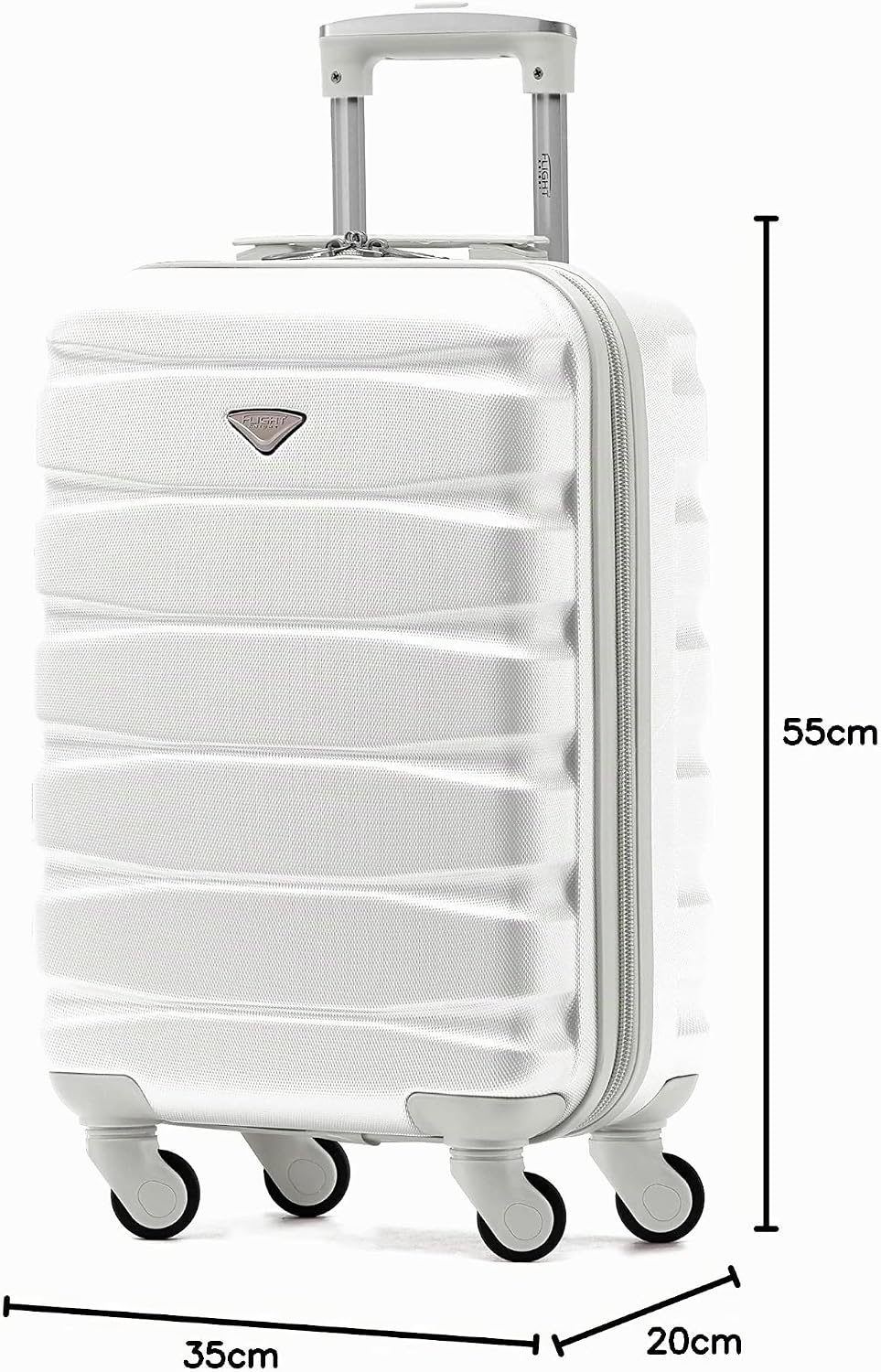 Flight Knight ABS-Hartschalenkoffer Kabinen- und Handgepackoptionen, die fur uber 100 Fluggesellscha
