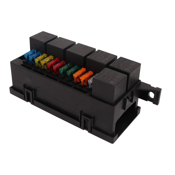 Focket 12V Sicherung Relais Box, 6 Relais 11 ATC ATO 52 Crimp Klemmen Universal wasserdichte Sicheru