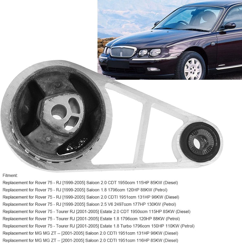 KIMISS Motorlager, Untere Hintere Motorlagerhalterung KKH101384 Zubehörersatz für Rover 75