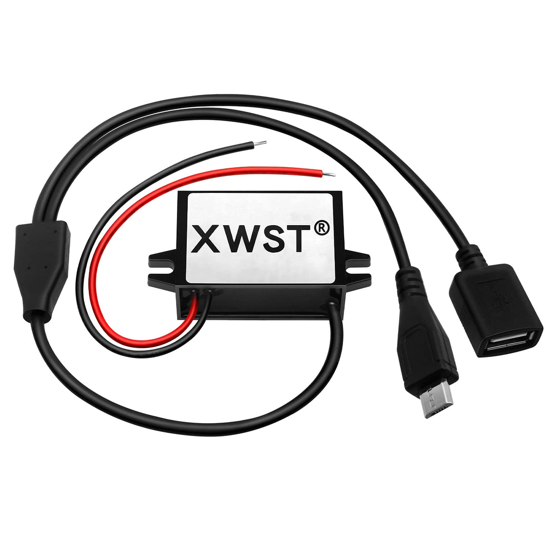 DC DC 12V 24V 36V 48V 60V 72V auf 5V Spannungswandler 3A 15W Female and Micro USB Wandler | Adapter