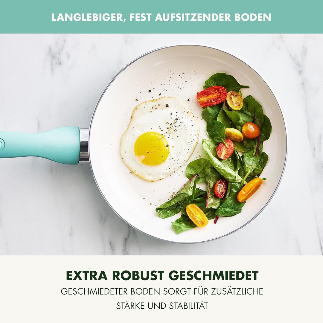 GreenPan Rio Gesunde Antihaft-Keramik Bratpfanne 26 cm, PFAS-frei, Stay-Cool-Griff, Backofenfest bis