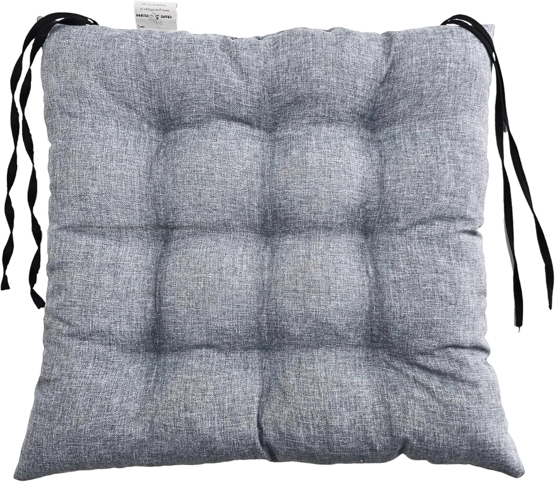 Wasserdichte Stuhlkissen 2 Stk. 40x40 cm - Sitzkissen Outdoor mit Bindebändern - Sitzkissen Widersta