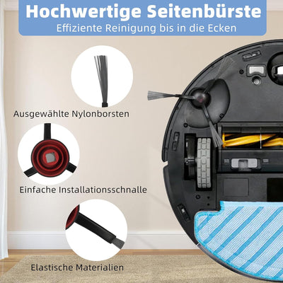 14 Stück Zubehör für Ecovacs Deebot N8 / N8+ / N8 Pro / N8 Pro+ / T9 / T9+ / N10+, OZMO 950/920 / T8