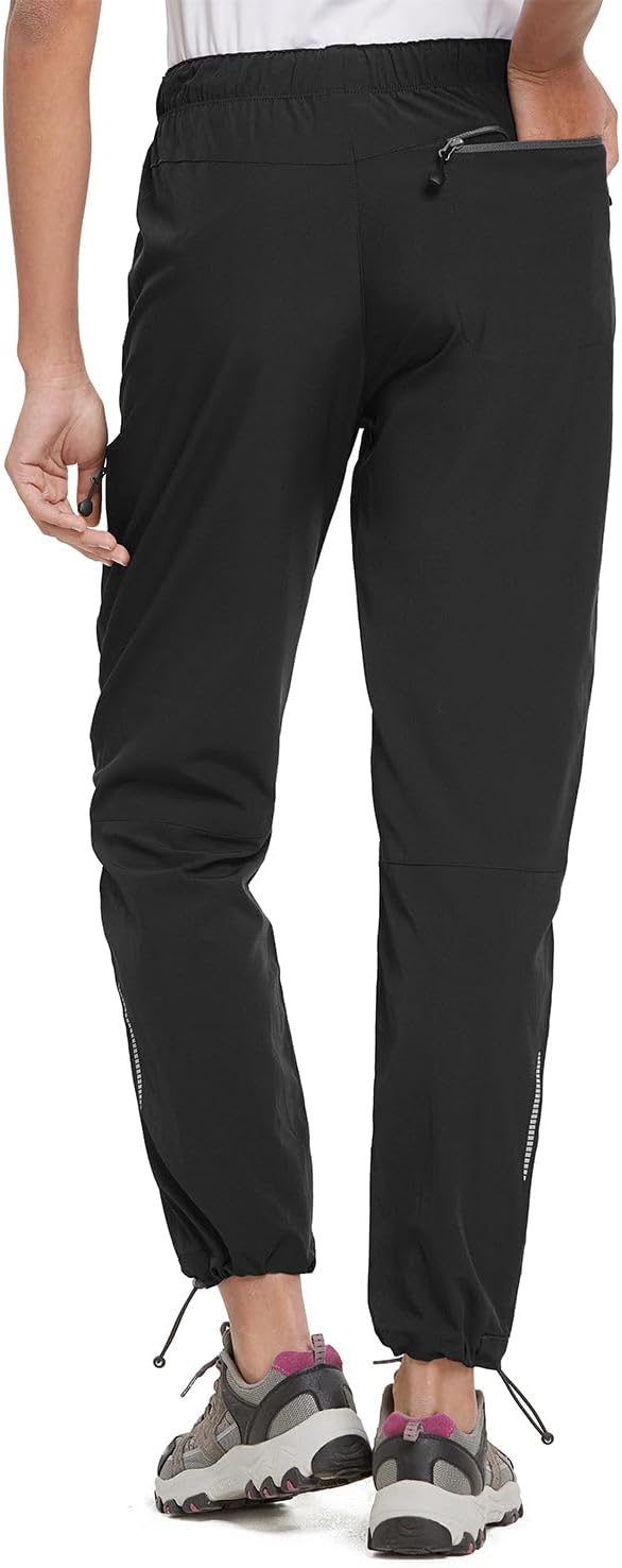 BALEAF Damen Outdoorhose Wanderhose Wasserdicht Schnelltrocknend Leicht Trekkinghose Capris UV Schut